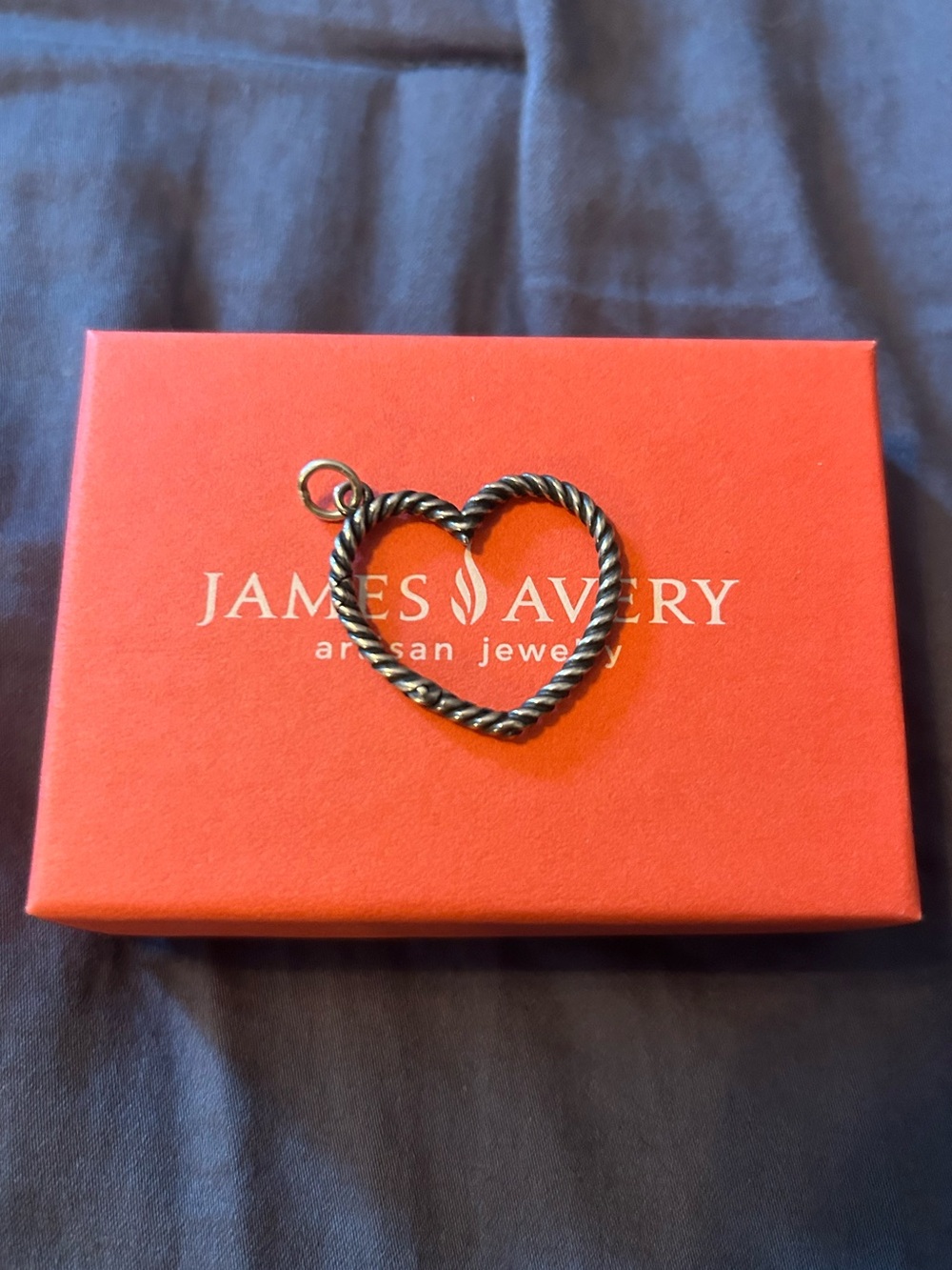 James Avery - Changeable heart charm - sterling silver